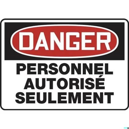 Accuform OSHA DANGER SAFETY SIGN AUTHORIZED FRMADM130VA FRMADM130VA